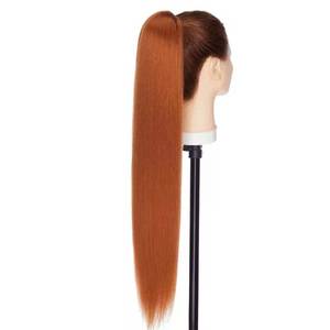 lot 20426 image: Rugelyss Copper Red Drawstring Ponytail Long Straight Hair Extension 22 Inches Synthetic Hairpieces for Women