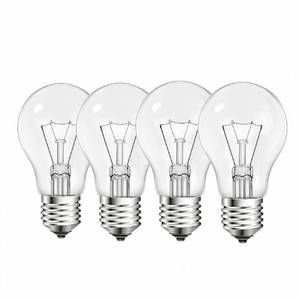 lot 20437 image: NABKRA 40 Watt Incandescent Light Bulbs, A19 40 WATT Incandescent Bulb Shatter Resistant Rough Service Light Bulb 60 Watt A19 Shape, Soft White