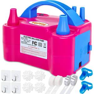 lot 20438 image: YEPVIE Electric Balloon Pump, Portable 2 Modes Balloon Blower Machine with 14 Balloon Arch Kits, Air Pump for Balloon, Ballon Inflator for Party Decoration