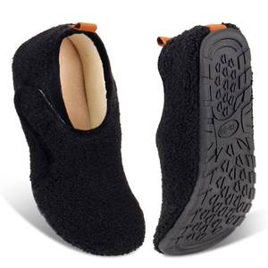 lot 20444 image: Ibeauti Women Mens House Slippers Lightweight Comfy Barefoot Slipper Socks Rubber Sole House Shoes for IndoorOutdoor Bedroom Travel (Black, Adult, Women, Numeric Range, Medium, 7.5, 8.5)