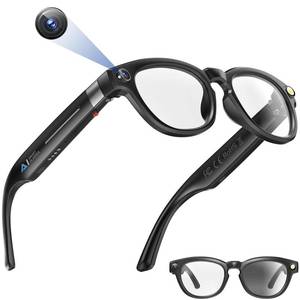 lot 20456 image: NILUTO AI Smart Glasses with Camera and Bluetooth, 8MP 4K Video Audio Recording Glasses with Translation & Voice Control, IP67 Waterproof Smart Glasses for Business & Outdoor