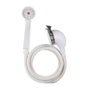lot 20458 image: Danco VersaSpray Portable Handheld Shower Head Sprayer, White (10086)