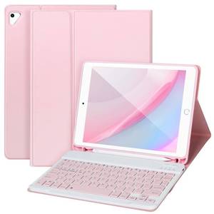 lot 20460 image: APHBZGE for iPad 65th Generation Case with Keyboard 20182017,Pink