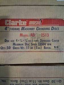 lot 100 image: 2 boxes of 50 grinding wheels