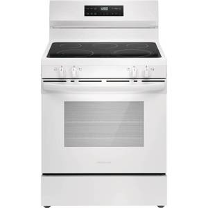 lot 20036 image: Frigidaire 30 Electric Range 5.3 Cu. Ft. FCRE3062AW  Retail $648