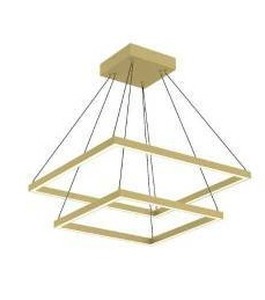 lot 20063 image: Kuzco Lighting Piazza 24 LED Square Chandelier