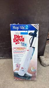 lot 128 image: Box is damaged by the product is new inside. Dirt Devil Mop Vac 2 Corded Mop Vacuum Cleaner