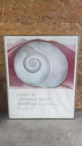 lot 140 image: Excellent Frame, Santa Fe Chamber Music Festival The Fourth Season 28x38 Framed Poster