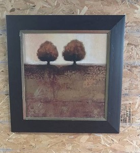lot 148 image: Framed Landscape Print Two Trees 24 x 24