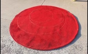 lot 154 image: IKEA Area Rug, 7 Foot Round
