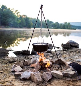 lot 10 image: Lodge Tall Boy Camp Dutch Oven Tripod - no chain
