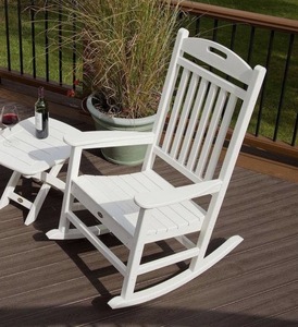 Classic White Plastic Outdoor Patio Rocker *Retails $309* *Bolts/Screws sold separately*