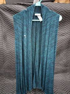 lot 61351 image: Catheines Dark Blue Sleeveless Cardigan 1416W