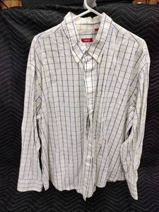 lot 61353 image: IZOD mens long-sleeve button-down dress shirt - XXL