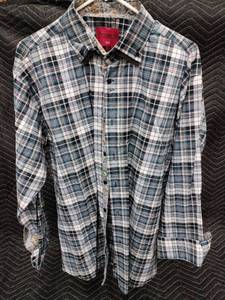 lot 61354 image: Patroncito Plaid cotton polyester shirt long sleeve button up Size XXL