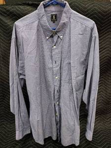 lot 61358 image: Gear for Sports blue and white gingham check button-down shirt - XL