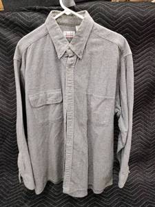 lot 61362 image: Todd heavy flannel button-down work shirt - 1x (17-17.5)