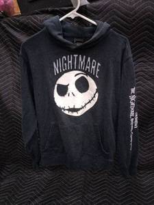 lot 61381 image: Vintage Disney Nightmare Before Christmas Hoodie Sweatshirt - M