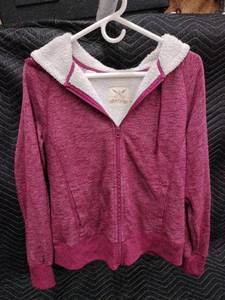 lot 61382 image: Faded Glory Size L Girls Full Zip Hoodie Jacket Pink