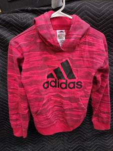 lot 61392 image: adidas Allover Print Liquid Camo Pullover Hoodie - M
