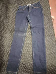 lot 61399 image: No Boundaries womens dark blue stretch denim skinny jeans - 7