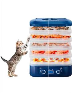 lot 3017 image: Food Dehydrator Dryer, Digital Adjustable Timer & Temperature Control, Ideal for Fruits, Meat, Vegetables, Candy & Snacks - Retail $58
