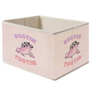 lot 3067 image: Mancheng-zi Pink Western Frog Collapsible Storage Bins, Rootin Tootin Cowgirl Frog Western Toys Books Clothes Storage Organizer Baskets for Living Room Cowgirl Room Bedroom