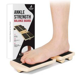 lot 3072 image: Ankle Balance Board Wobble Board  Adjustable Board for Physical Therapy, Sprained Ankle, Rehabilitation & Stability Exercises  Plantar Fasciitis Relief & Achilles Pain