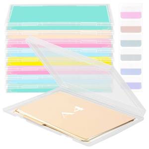 lot 3101 image: ARefugen 8 x 10 Photo Storage Box with Label Sticker - 8 Pack Photo A4 Paper Large Clear Plastic Organizer Holder with Buckle Portable Protecter for Files, Crafts, Picture, Scrapbook Office Supplies - Retail $47