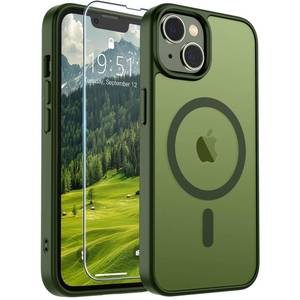 lot 3123 image: SUPFINE Magnetic for iPhone 13 CaseiPhone 14 Case Cangling Green - Retail $14