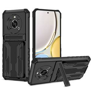 lot 3127 image: Bohefo Case for Honor X9 4G5GHonor X30Magic4 Lite Case, Any-NX1 with Wallet Cover Detachable Card Holder, Built-in Kickstand Shockproof Protective Phone Cover for Honor X9 Black - Retail $15