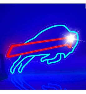 lot 3144 image: Football Neon Signs Football Team Led Sign for Wall Decor Man Cave Football Club USB Football Light Up Sign Gifts for Football Fans - Retail $29