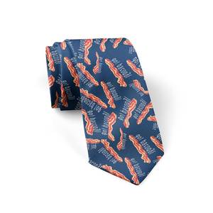lot 3156 image: Jdadrh Mens Bacon Neckties Tie Fashion Tie Novelty Neck Ties for Business Wedding Party (got bacon)