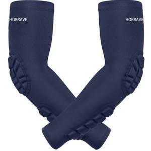 lot 3172 image: Hobrave Padded Arm Sleeves 2 Pack Crashproof Elbow Forearm Pads Compression Protection Support for Basketball Volleyball - Retail $26