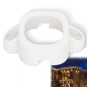 lot 3190 image: Mounting 120Pcs Brackets Compatible with Govee Pro H706 H706 H806 Outdoor Lights, Track Mount Kit for Govee Pro (White) - Retail $40