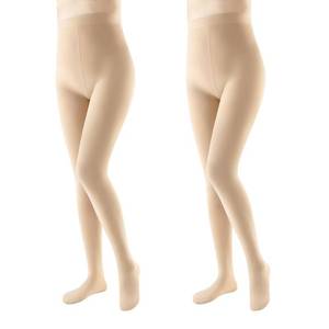 lot 3193 image: JOYN�E 4 Pairs Womens 80D Soft Opaque Tights Solid Color Pantyhose High Waist Footed Pantyhose,Nude,Size S-M - Retail $18