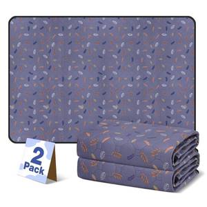 lot 3284 image: Oslianbok 2Pcs Washable Pee Pads, Reusable Puppy Pet Training Pads, Waterproof Dog Crate, Whelping Pad, Non-Slip Protects Against Urine Leakage Deep Grey 3136(in)