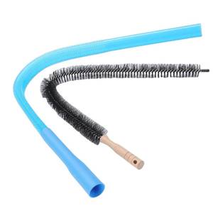lot 3329 image: BRRNOO Dryer Vent Cleaning Kit, Efficient Lint Removal Tool with Flexible Hose Attachment for Dryer Exhaust Duct and Household Cleaning, Poplar Wood Handle