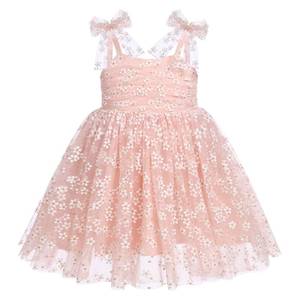 lot 3376 image: Baby Girls Sequin Polka Dot Tutu Dress Summer Sleeveless Backless Princess Birthday Party Dresses Toddler Little Girl First Communion Pageant Flower Bow Sundress Clothes Pink - Daisy 6-12 Months - Retail $20