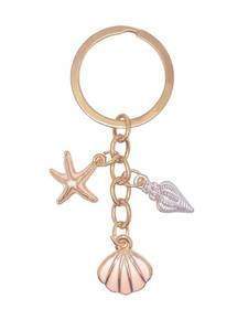 lot 3406 image: Joedy Cute Keychain for Women Aesthetic Keychain Funny Keychain Shell Starfish Key Rings for Car Keys (White seashell)