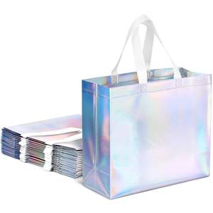 lot 3434 image: VGOODALL 15PCS Iridescent Gift Bags, 12.6 X 5 X 11 inches - Retail $16