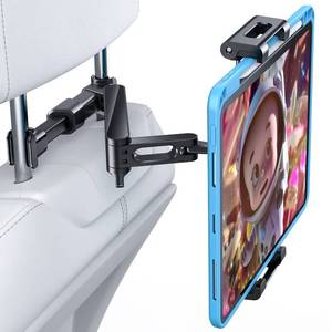 lot 3451 image: AHK Car Headrest Mount Holder, for iPad ProAirMini, Tablets, Nintendo Switch, iPhone, Samsung GalaxyNote, Smartphones, Compatible with 4.5 to 10 Device, 360° Rotation - Retail $23