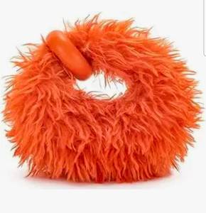lot 3454 image: JW PEI Abacus Faux Fur Mini Top Handle Bag - Retail $89