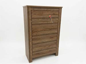 lot 20121 image: Signature Design by Ashley Wood 5 Drawer Dresser Chest  Retail $859