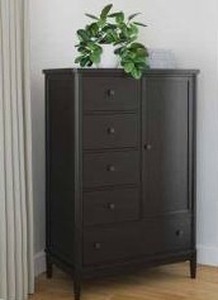 lot 20130 image: Signature Design by Ashley Portdown 5 Drawer Chest of Drawers  Retail $1199