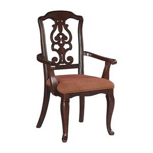 lot 20146 image: Signature Design by Ashley Gladdenville Dining Arm Chair Brown  Retail $97.59