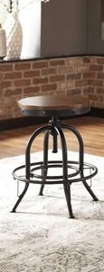 lot 20162 image: Signature Design by Ashley Swivel Barstool BrownBlack