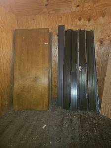 lot 22501 image: Interior Wood & Black Steel Doors Lot