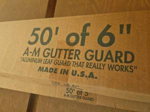 lot 22528 image: (2) A-M 50 of 6 Aluminum Leaf Gutter Guard.