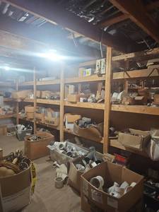 lot 22543 image: Contents Of Room - PVC Plumbing Pipe Fittings and Segments
